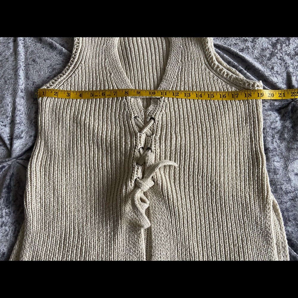cupcakes & cashmere Knitted Sweater Vest Size S - Picture 7 of 7